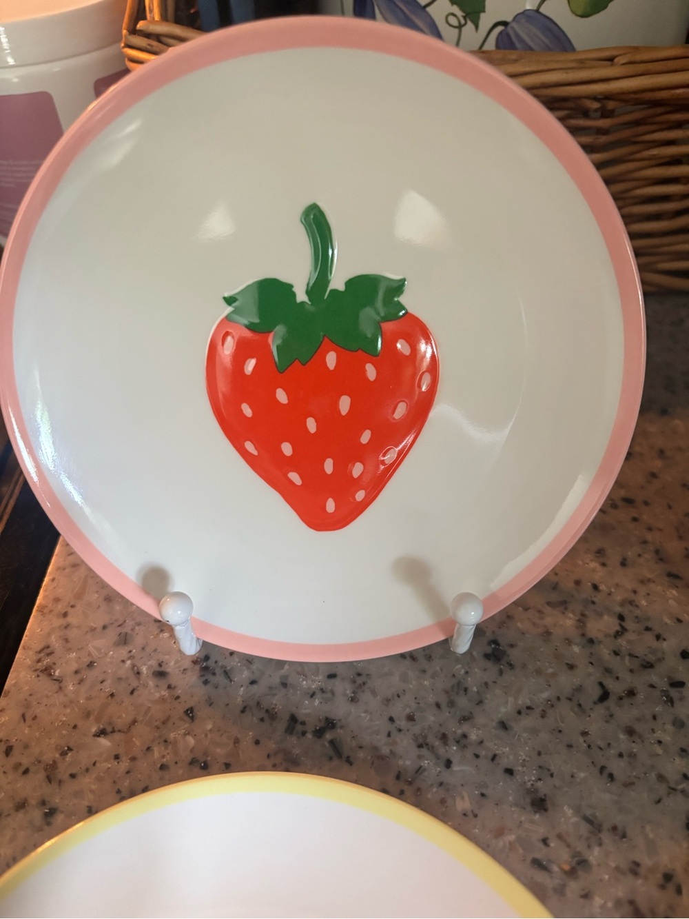 Kate Spade x Target Strawberry Melamine Appetizer Plates Set, new - Picture 4 of 8